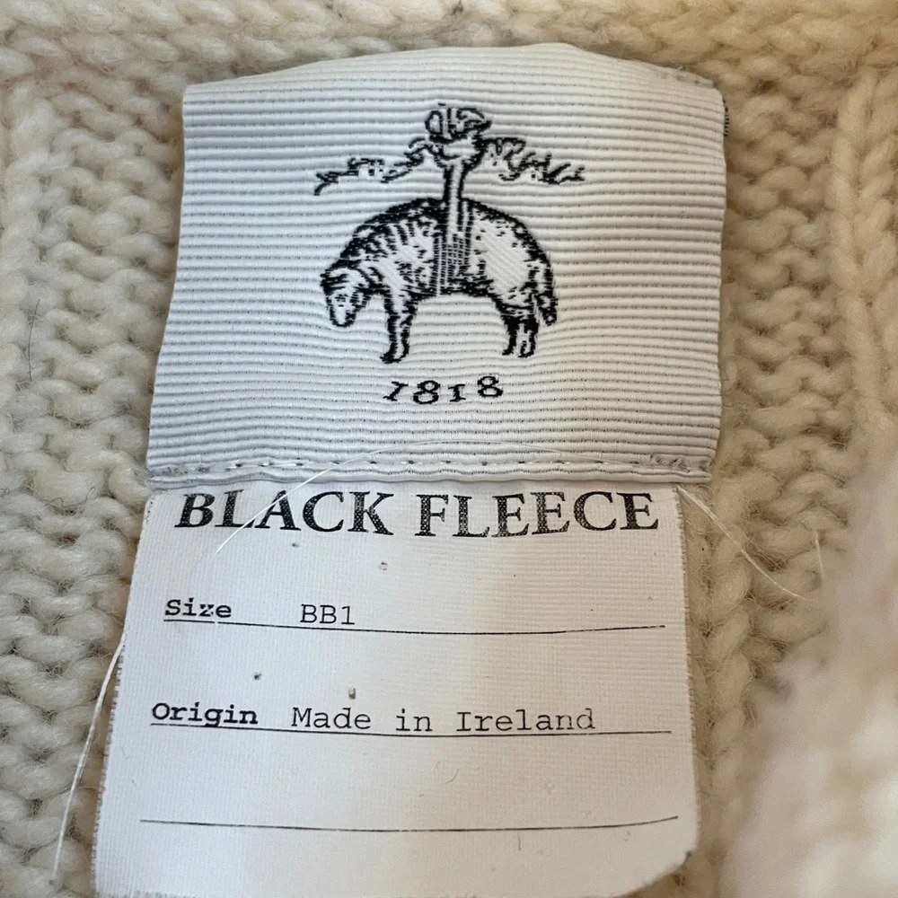 Thom Browne Black Fleece Brooks Brother Cable Sweater Wool Size BB1 - Picture 3 of 14